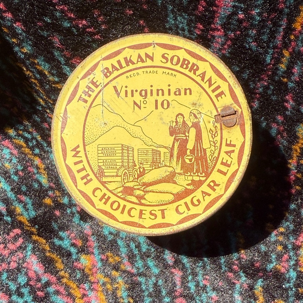 Vintage Balkan Sobranie Tobacco Tin